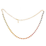 Rainbow Sapphire Necklace