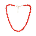 Coral Diamond Necklace