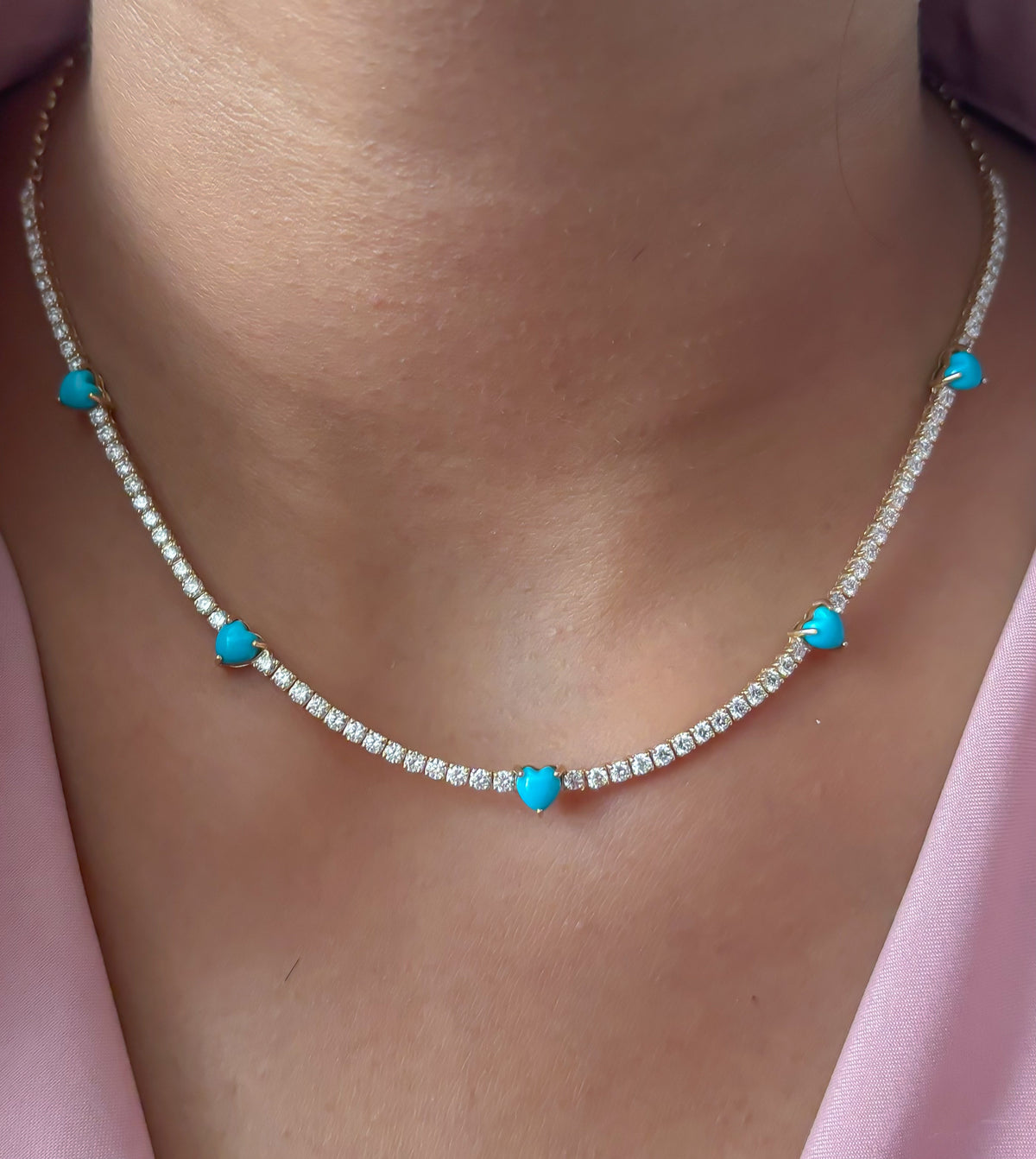 Turquoise Diamond Necklace