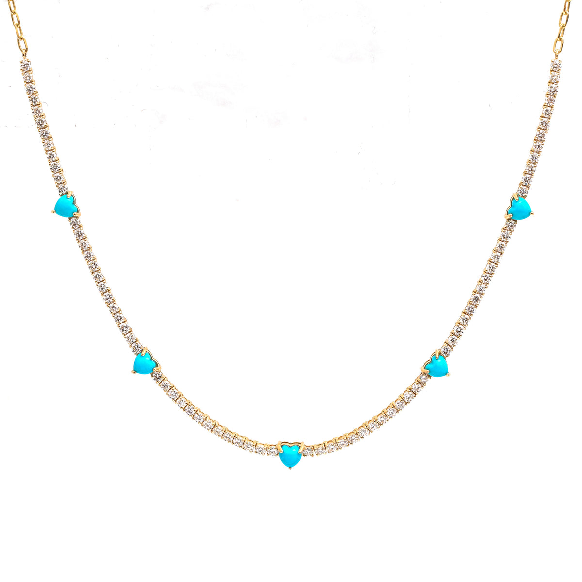 Turquoise Diamond Necklace