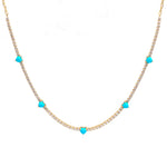 Turquoise Diamond Necklace