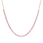 Pink Sapphire Necklace