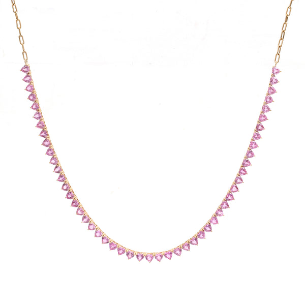 Pink Sapphire Necklace