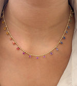 Rainbow Sapphire Necklace