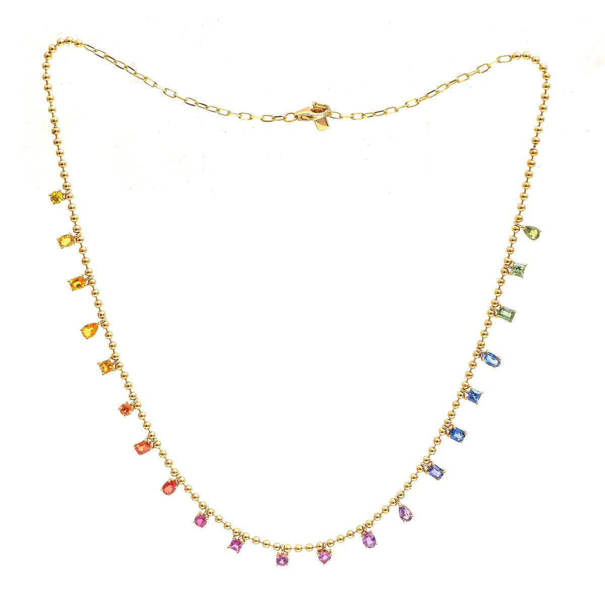 Rainbow Sapphire Necklace