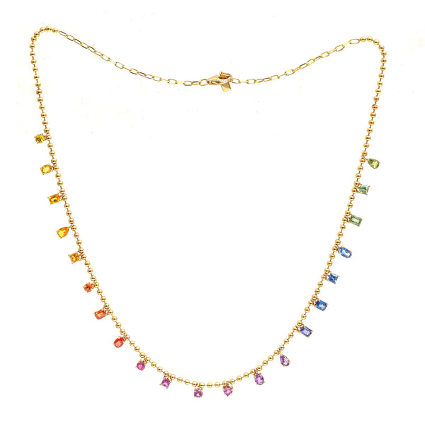 Rainbow Sapphire Necklace