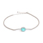 Diamond Paraiba Tourmaline Necklace