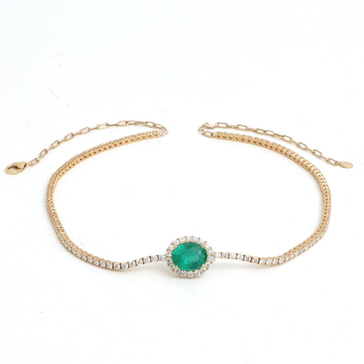 Diamond Emerald Necklace