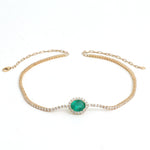 Diamond Emerald Necklace