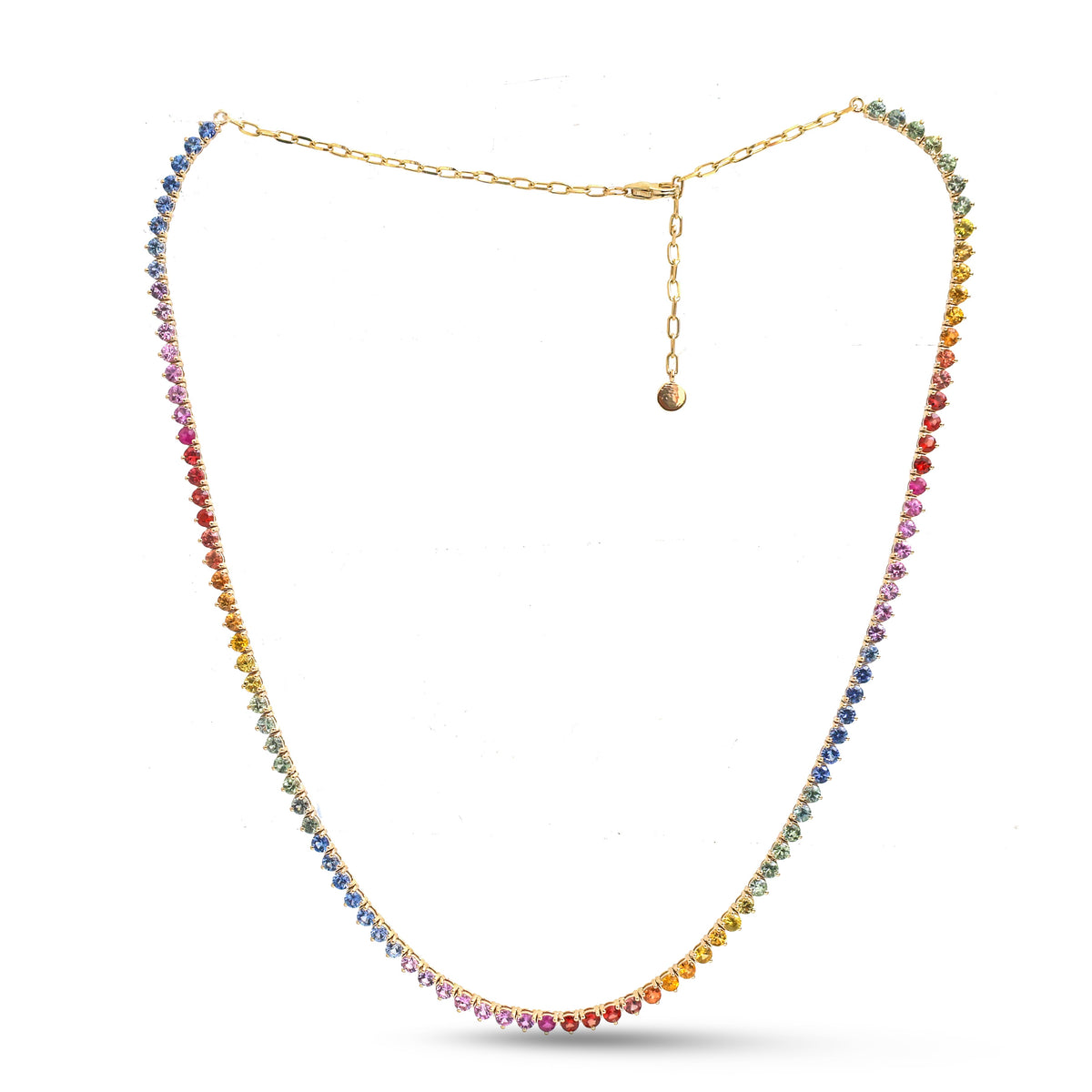 Rainbow Sapphire Necklace