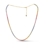 Rainbow Sapphire Necklace