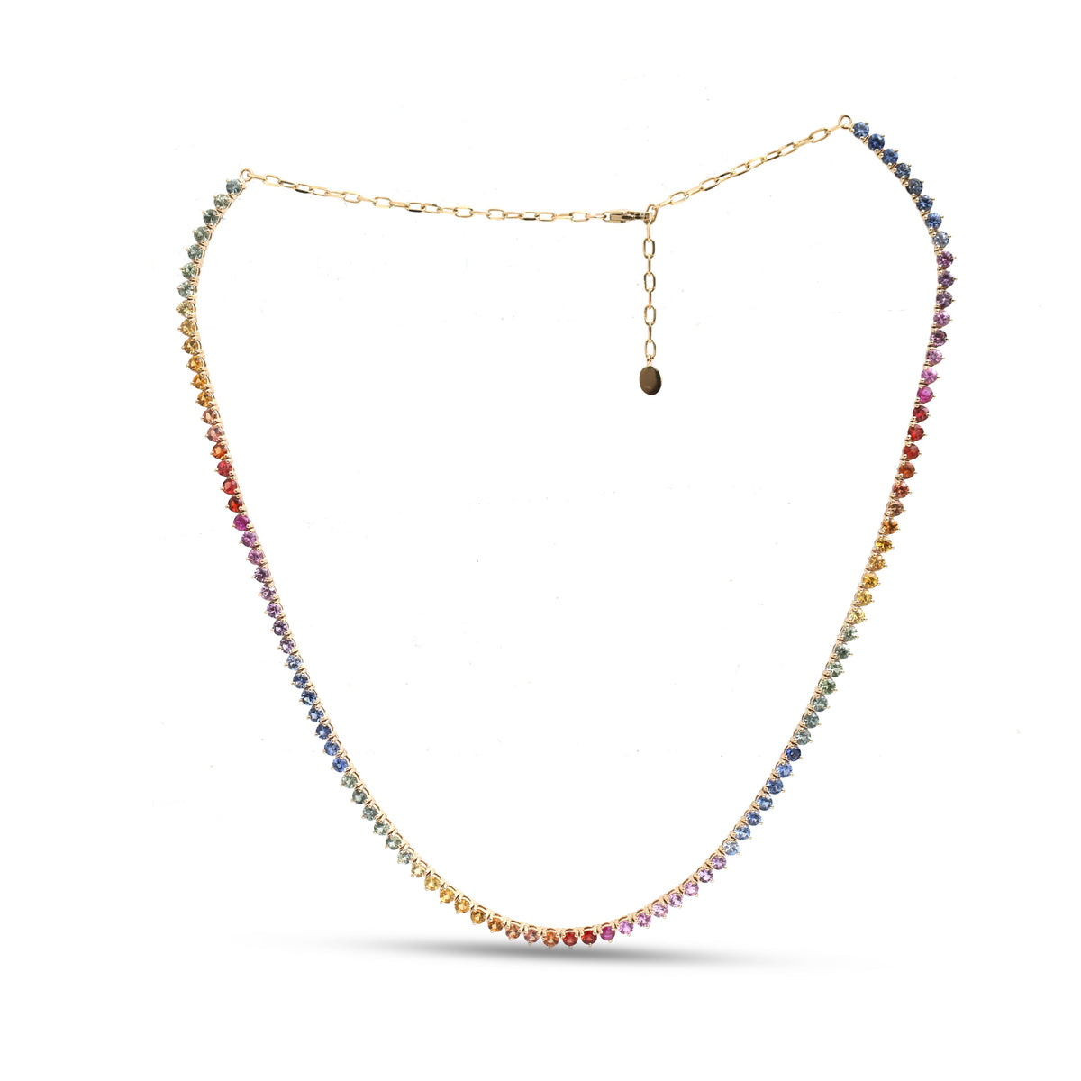 Rainbow Sapphire Necklace