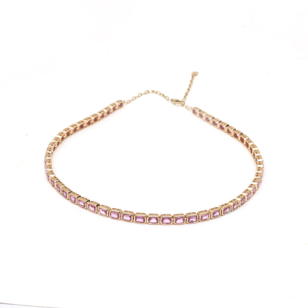 Pink Sapphire Necklace