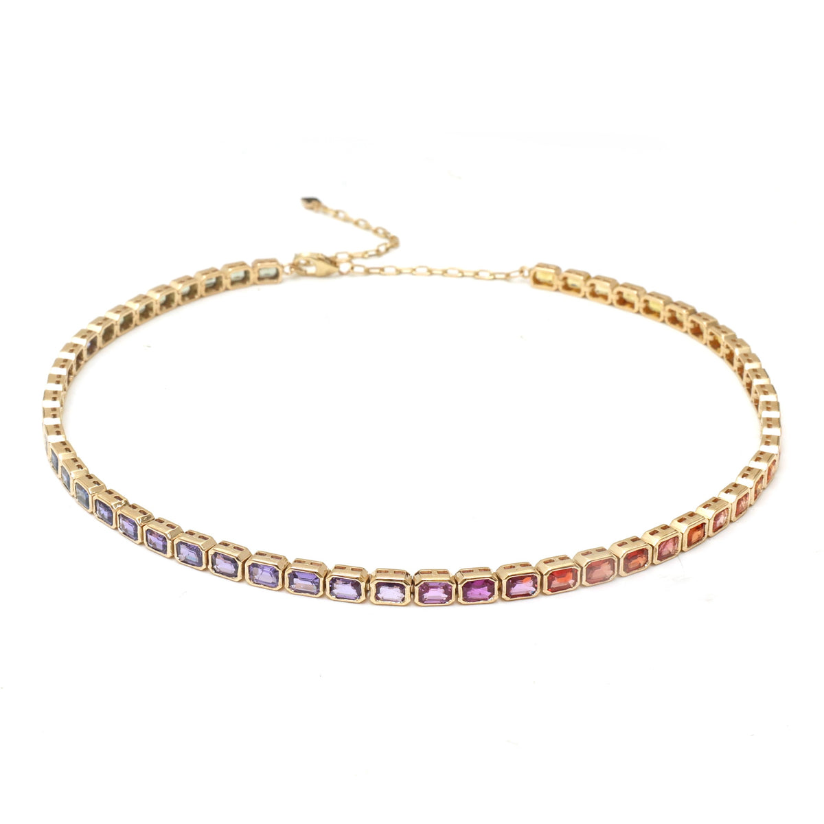 Rainbow Sapphire Necklace