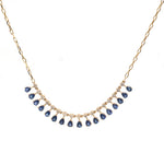 Blue Sapphire Diamond Necklace