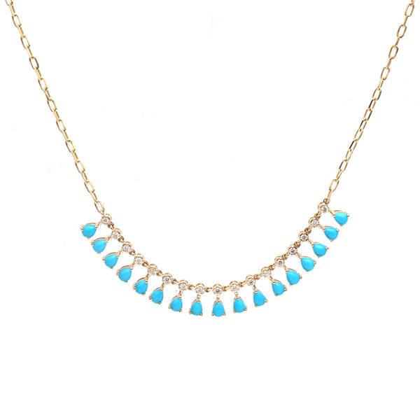 Turquoise Diamond Necklace