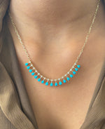 Turquoise Diamond Necklace