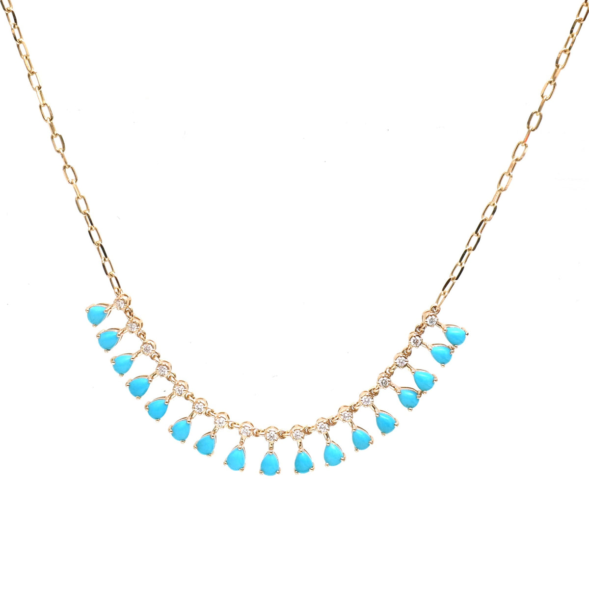 Turquoise Diamond Necklace
