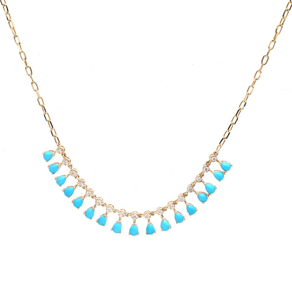 Turquoise Diamond Necklace
