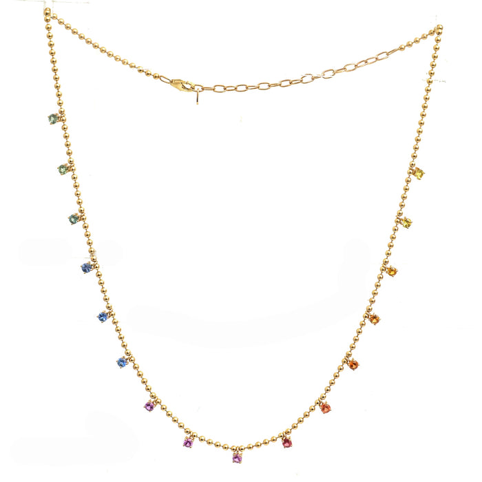 Rainbow Sapphire Necklace