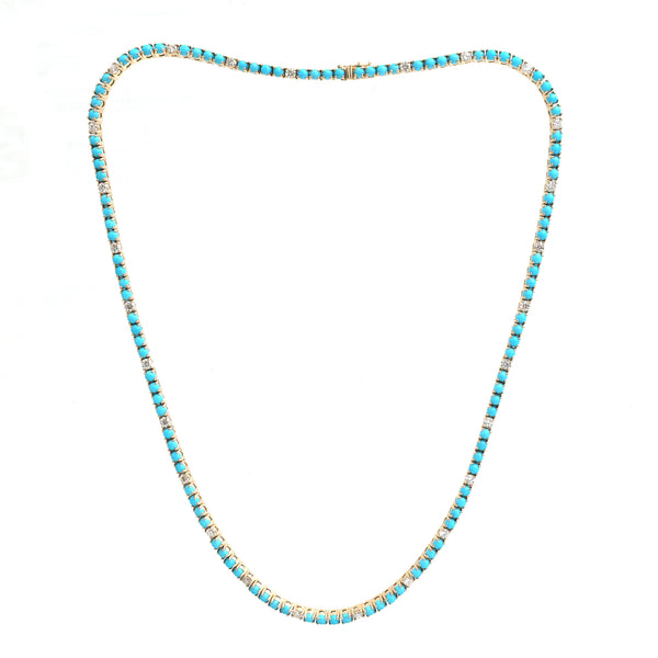 Turquoise Diamond Necklace