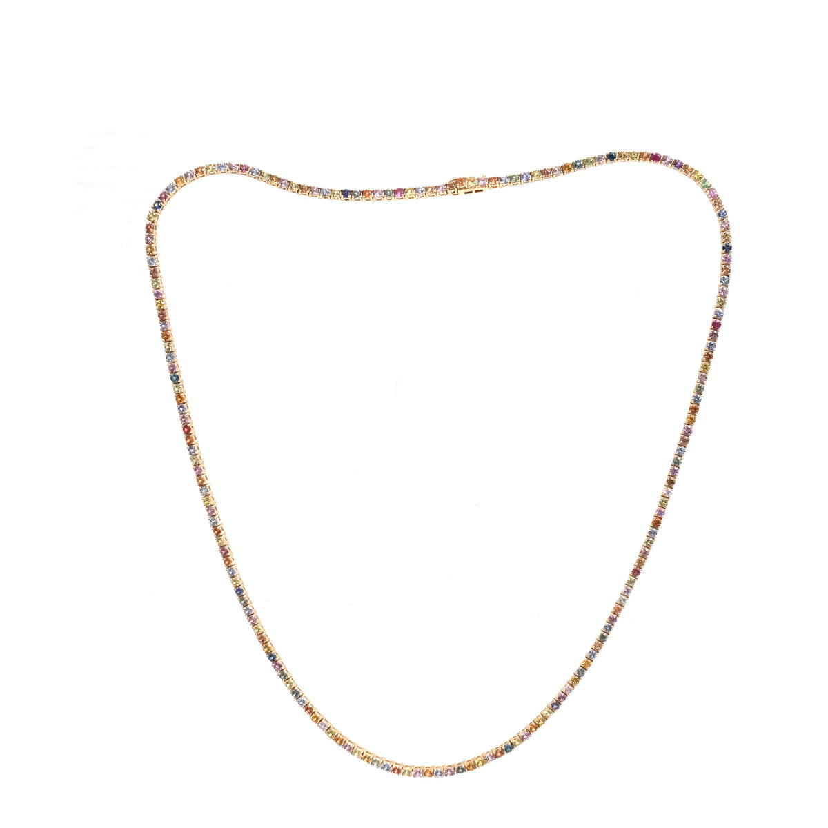 Rainbow Sapphire Necklace