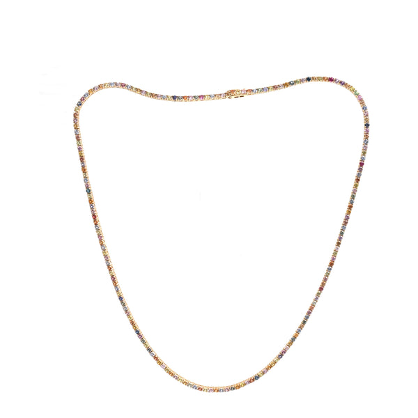 Rainbow Sapphire Necklace