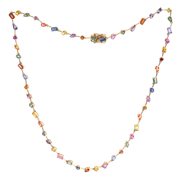 Rainbow Sapphire Necklace