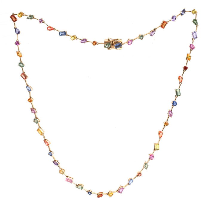 Rainbow Sapphire Necklace