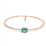Emerald Diamond Necklace