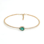 Diamond Emerald Necklace