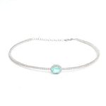 Diamond Paraiba Tourmaline Necklace