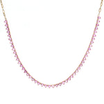Pink Sapphire Necklace