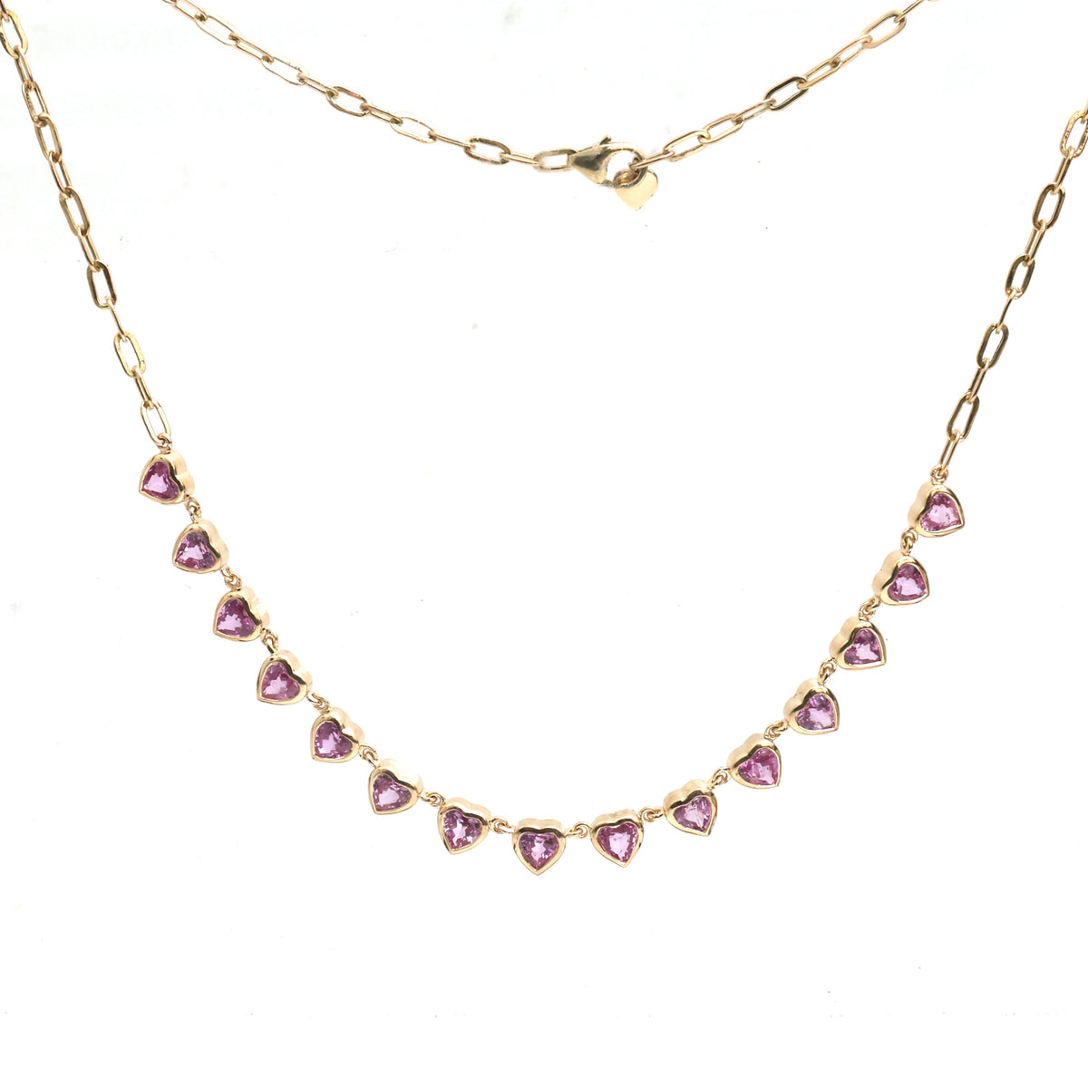 Pink Sapphire Necklace