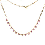 Pink Sapphire Necklace