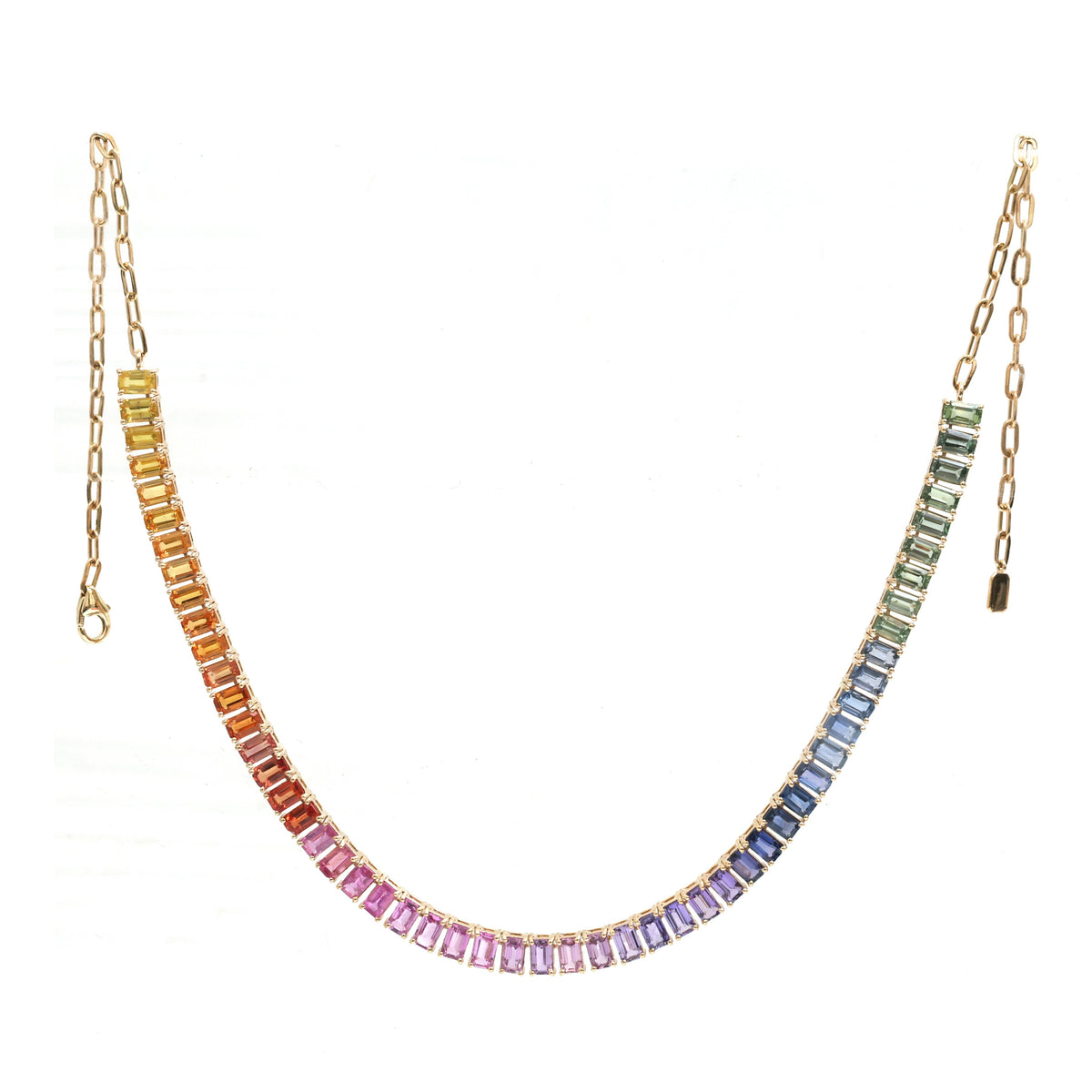 Rainbow Sapphire Necklace