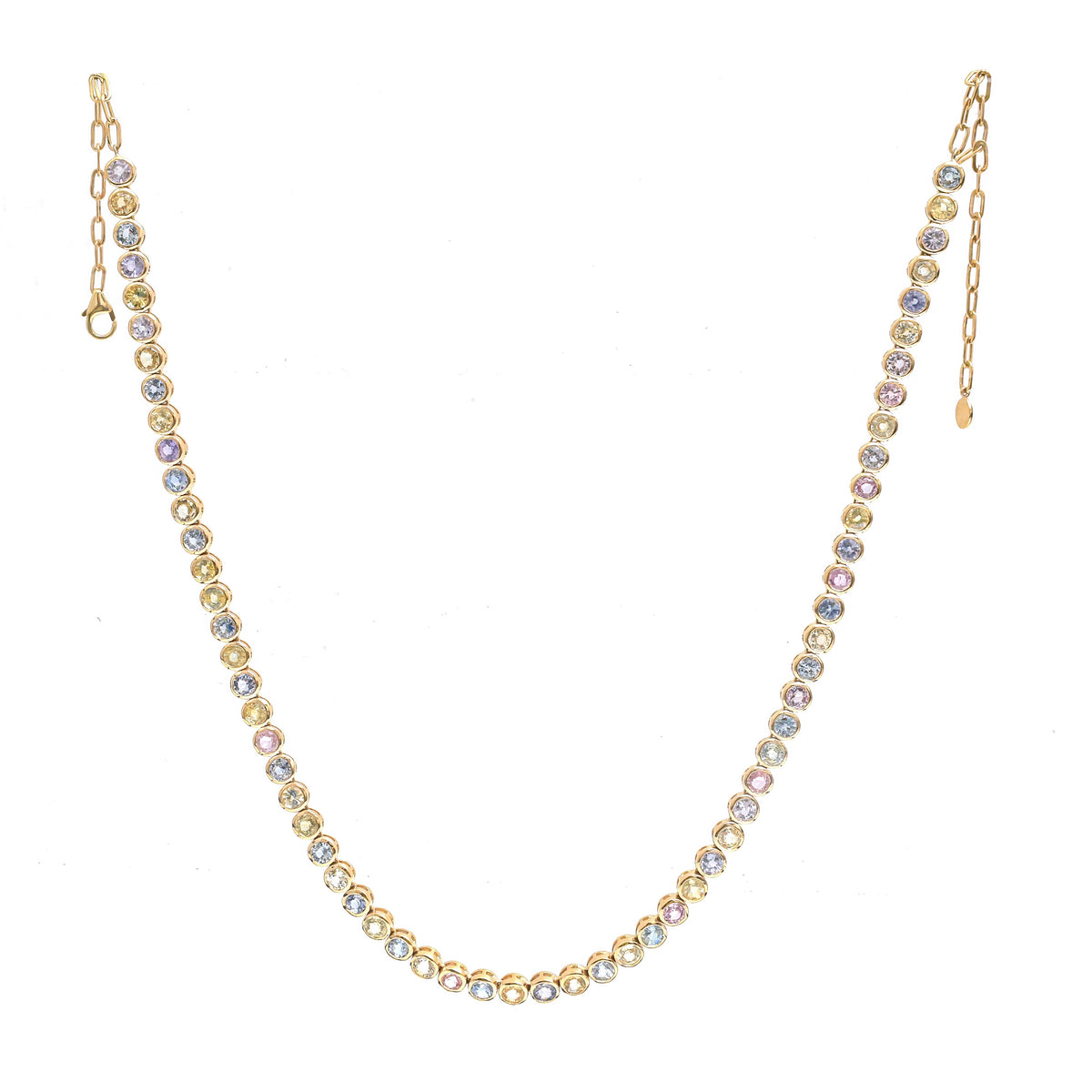 Rainbow Sapphire Necklace
