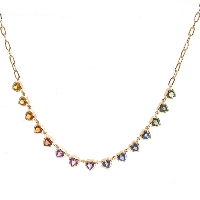 Rainbow Sapphire Necklace