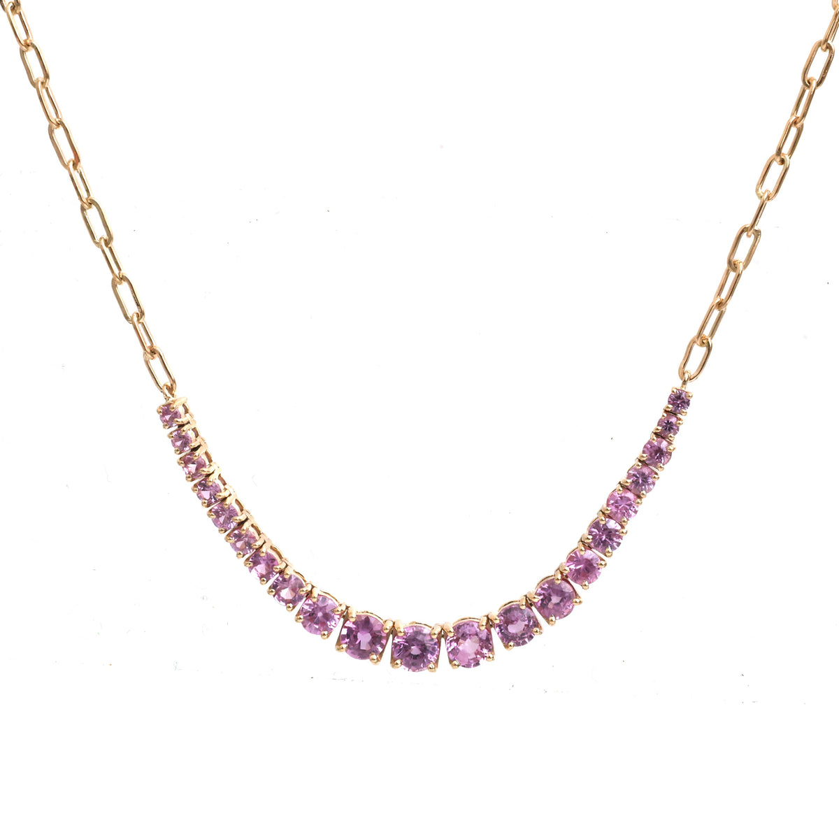 Pink Sapphire Necklace