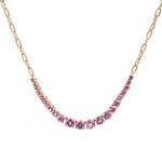 Pink Sapphire Necklace