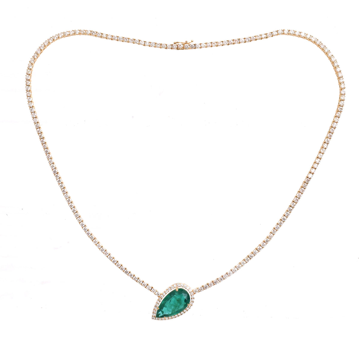 Emerald Diamond Necklace