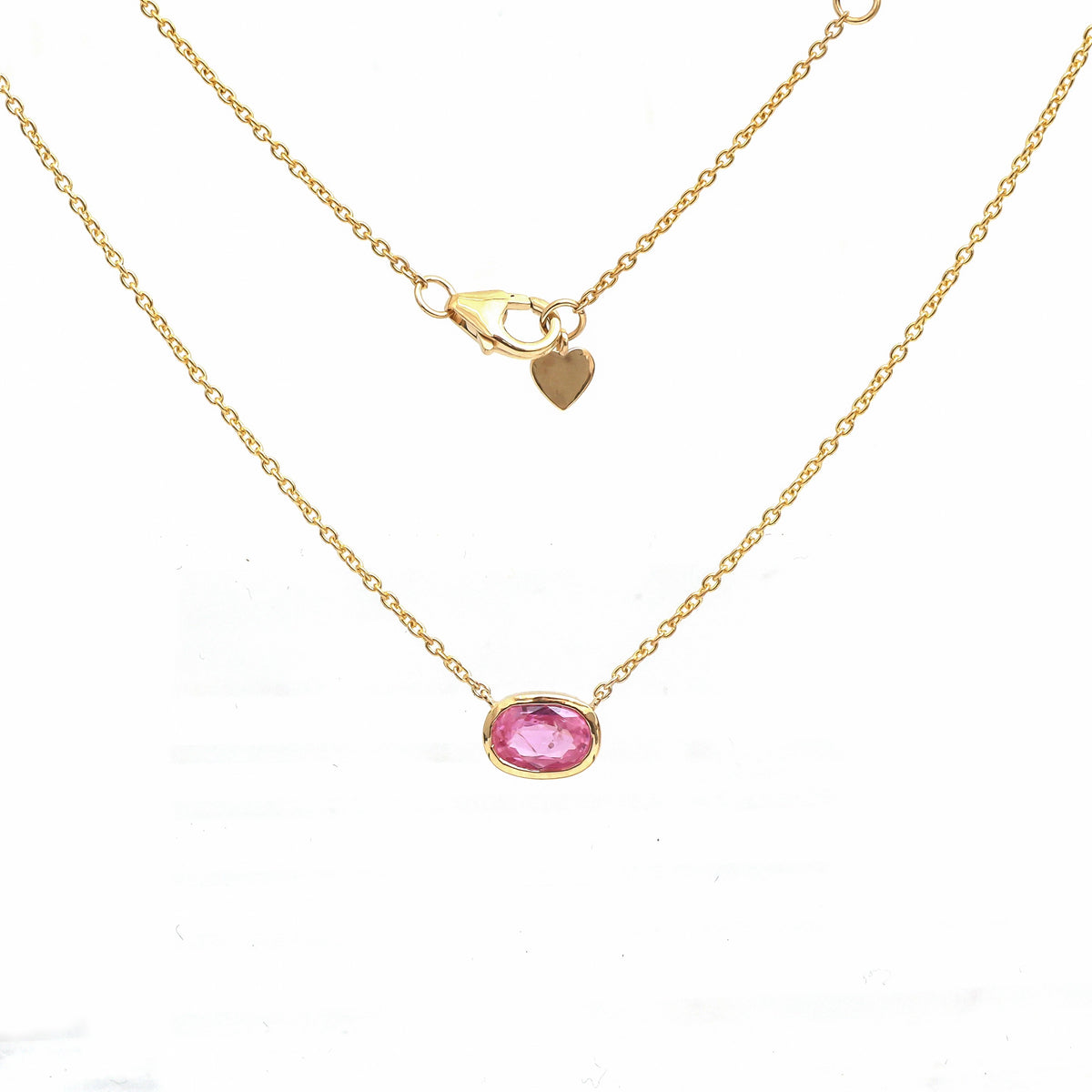 Pink Sapphire Necklace