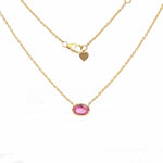 Pink Sapphire Necklace