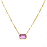 Pink Sapphire Necklace