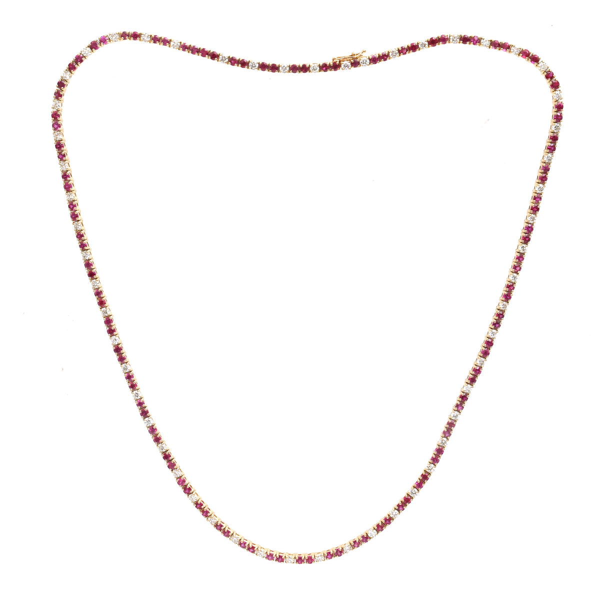 Ruby Diamond Necklace