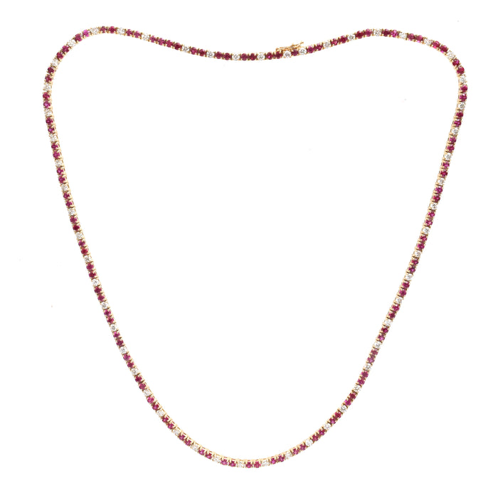 Ruby Diamond Necklace