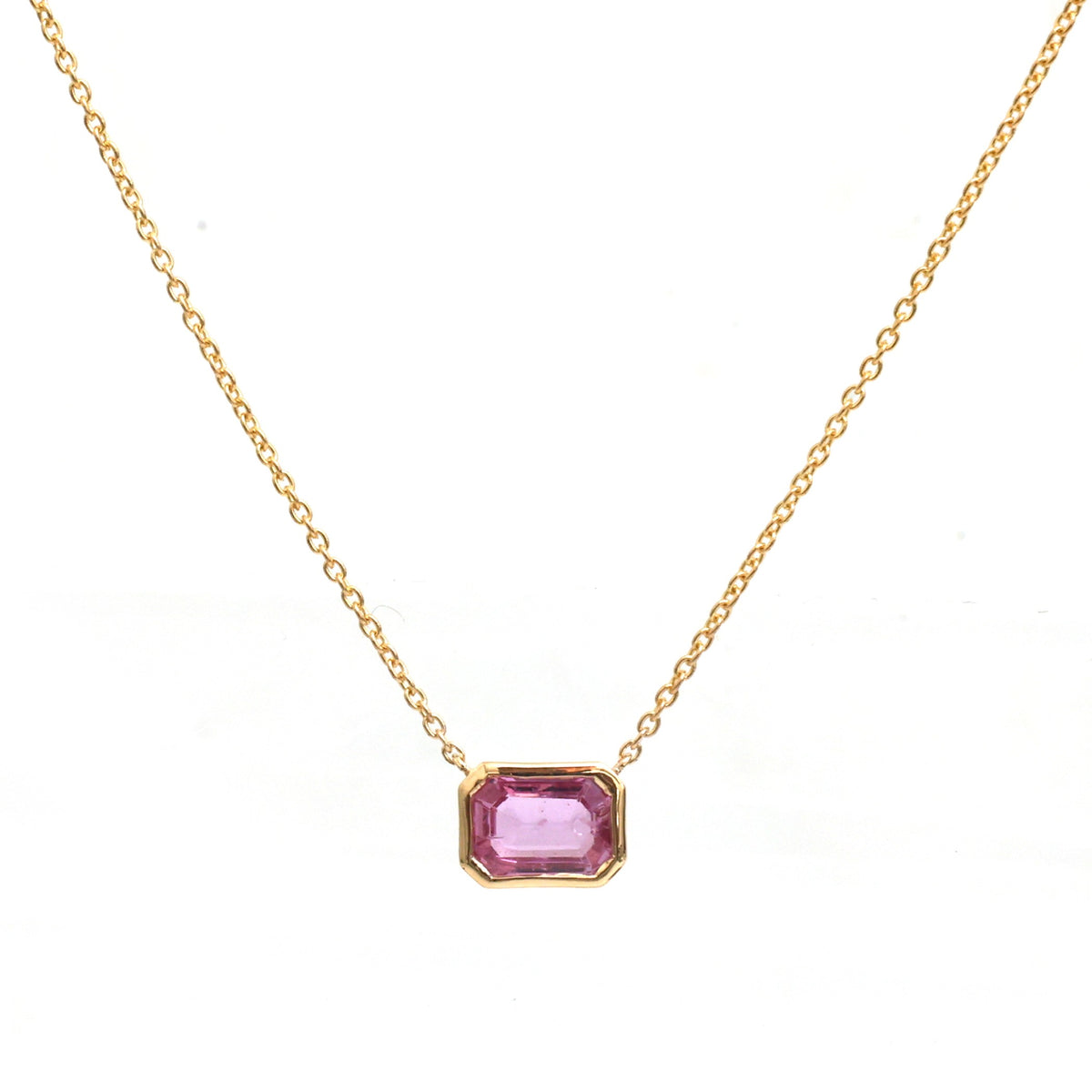 Pink Sapphire Necklace