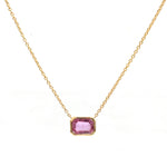 Pink Sapphire Necklace