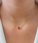 Pink Sapphire Necklace