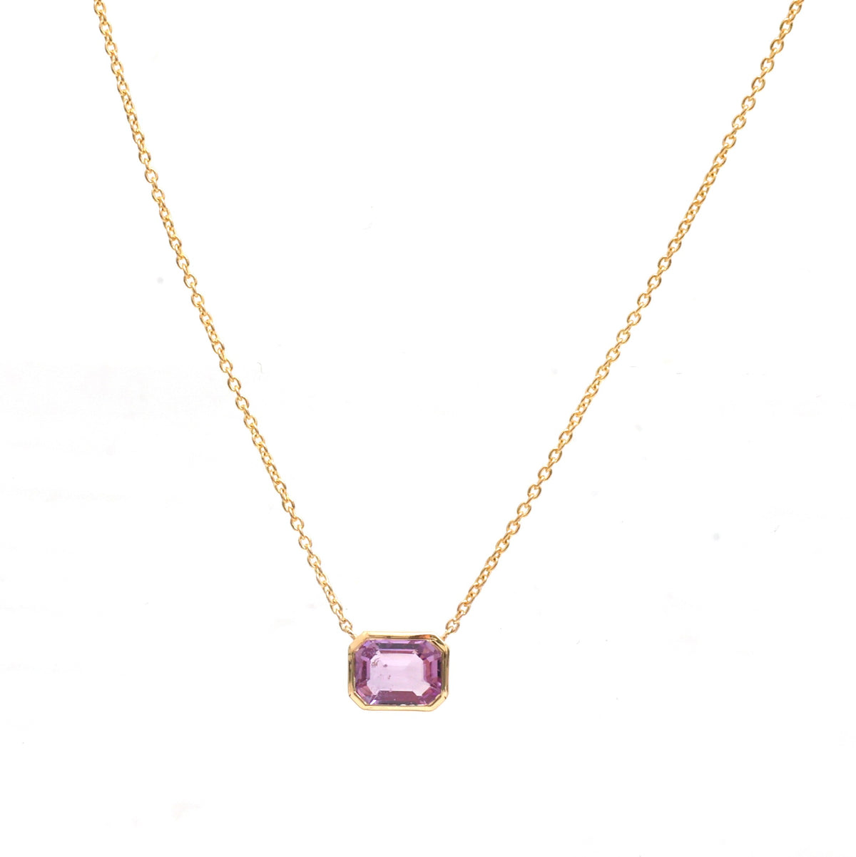 Pink Sapphire Necklace